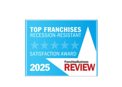 Top Recession-Resistant Franchises badge Recession-Resistant Franchise Award Badge 2025